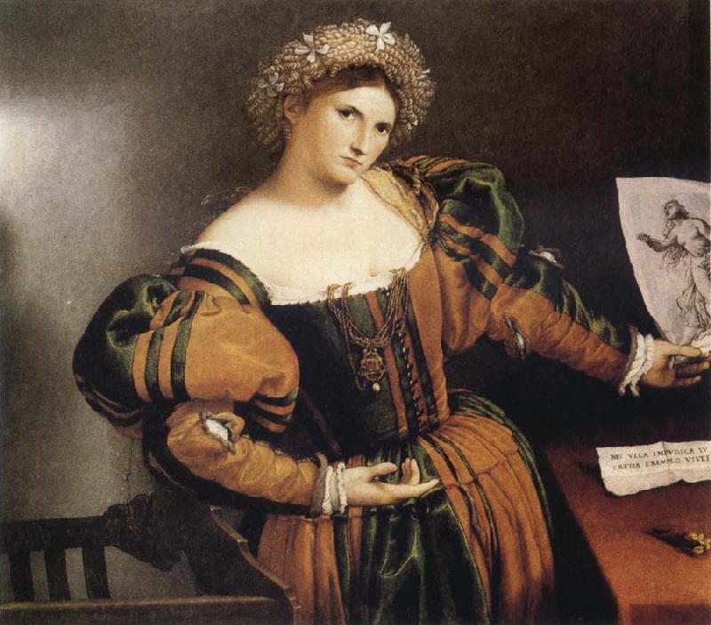 Lorenzo Lotto Portrait of a Lady as Lucretia oil painting image